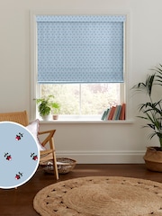 Cath Kidston Blue Rose Bud Made To Measure Roman 100% Cotton Blinds - Image 1 of 6