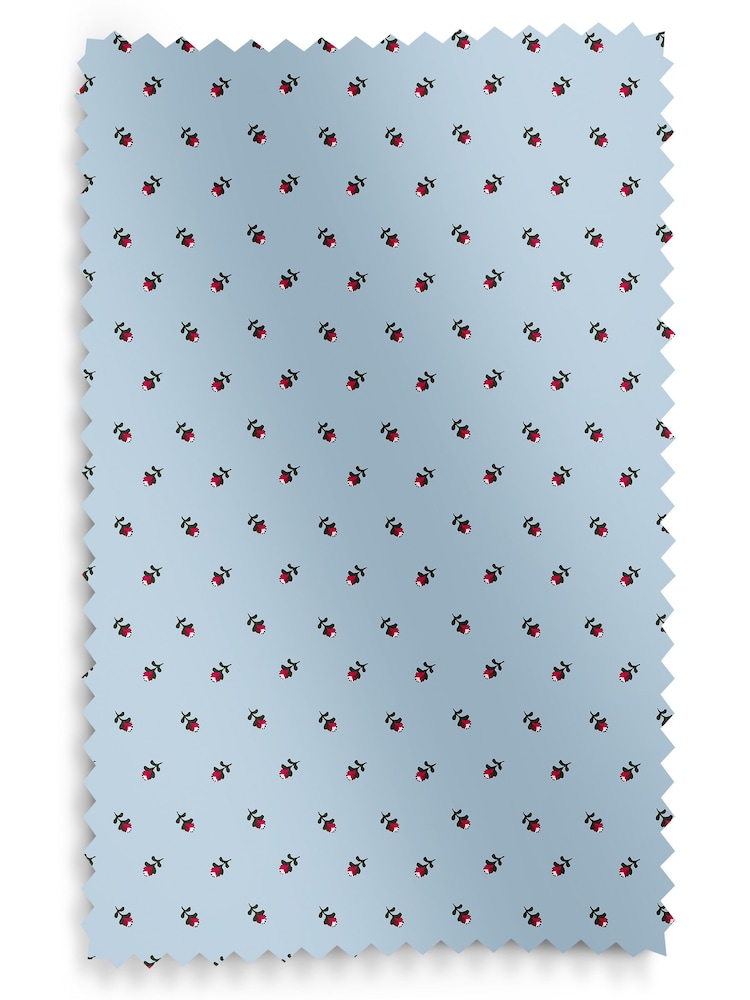 Cath Kidston Blue Rose Bud Made To Measure Roman 100% Cotton Blinds - Image 6 of 6