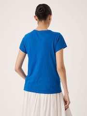 Hush Bright Blue Slim Fit Crew T-Shirt - Image 3 of 5