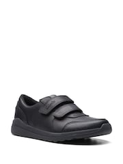 Clarks Black Kids Leather Daze Step Shoes - Image 3 of 6
