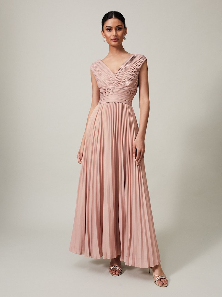 Phase Eight Pink Nelly Pleat Dress - Image 1 of 8