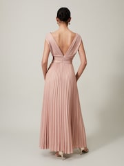 Phase Eight Pink Nelly Pleat Dress - Image 2 of 8
