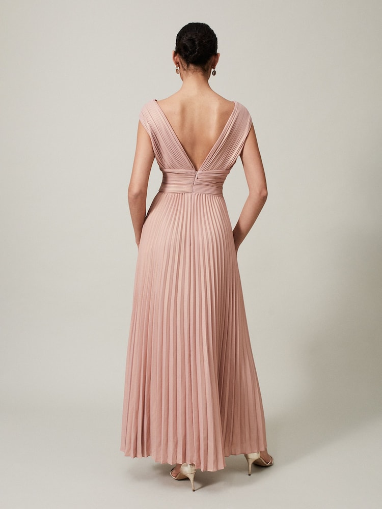 Phase Eight Pink Nelly Pleat Dress - Image 2 of 8