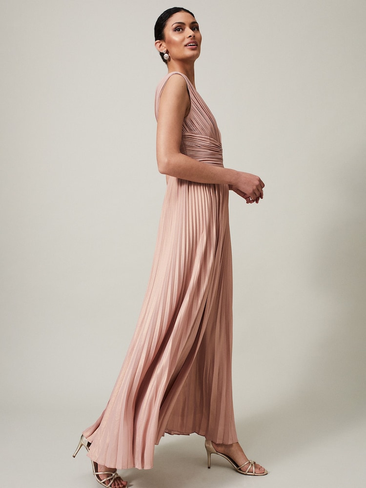 Buy Phase Eight Pink Nelly Pleat Dress from the Next UK online shop