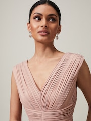 Phase Eight Pink Nelly Pleat Dress - Image 6 of 8