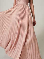 Phase Eight Pink Nelly Pleat Dress - Image 7 of 8