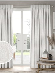 Ivory Cream Fendi Made To Measure Curtains - Image 1 of 9