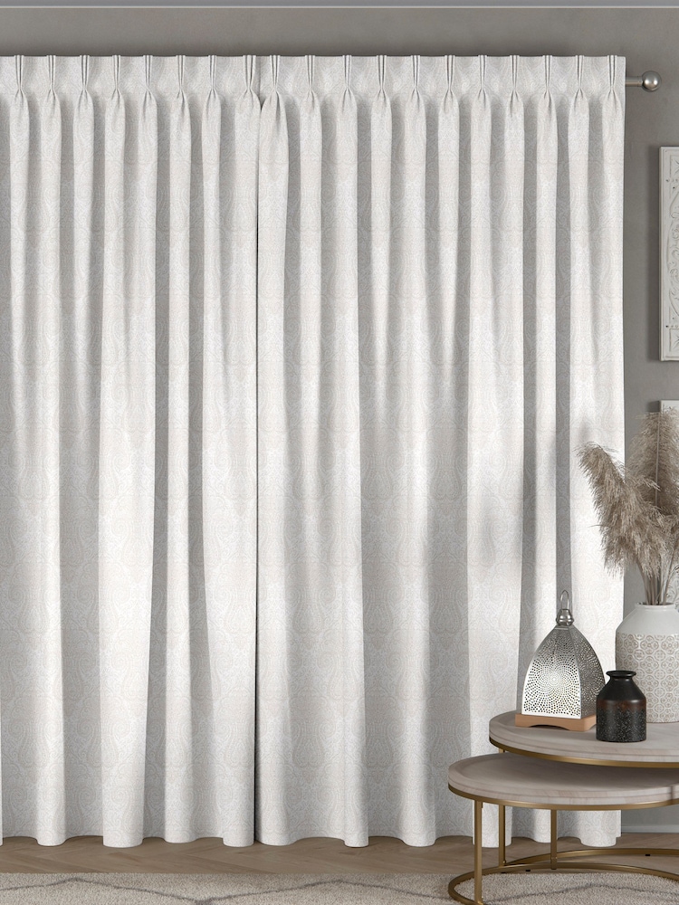 Ivory Cream Fendi Made To Measure Curtains - Image 2 of 9