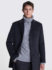 MOSS Grey Epsom Overcoat - Image 1 of 3