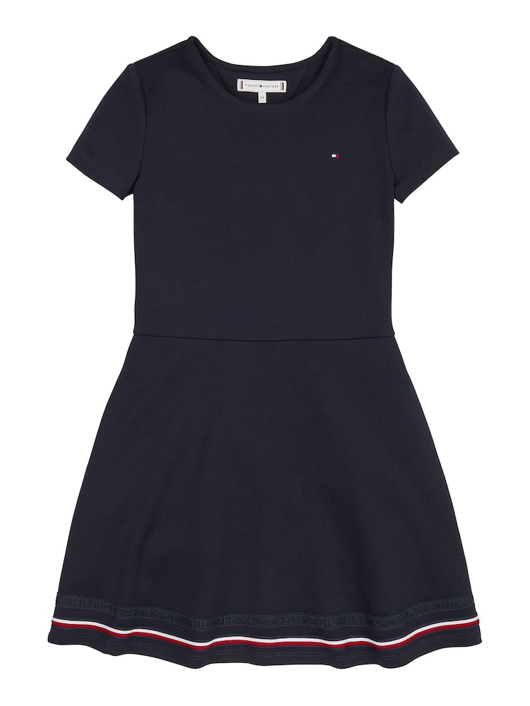 Tommy Hilfiger Blue Punto Skater Dress - Image 1 of 3