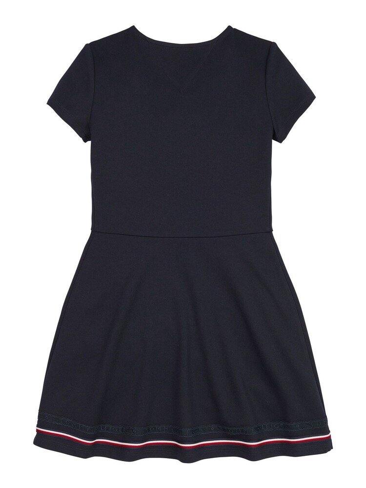 Tommy Hilfiger Blue Punto Skater Dress - Image 2 of 3 Tommy Hilfiger Blue Punto Skater Dress - Image 2 of 3