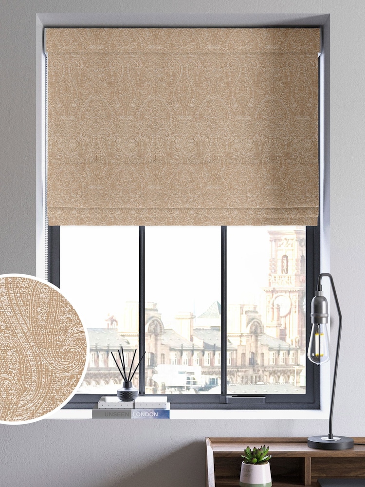 Natural Elias Made To Measure Roman Blind - Image 1 of 5