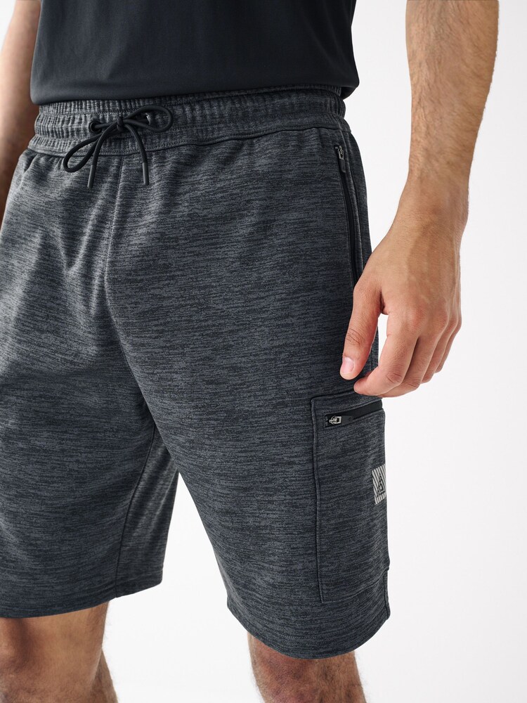 Anthrazitgrau - Cargoshorts aus Fleece - Bild 1 von 6