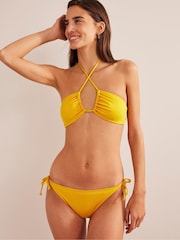 Boden Yellow Textured String Bikini Bottoms - Image 1 of 6