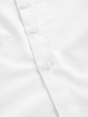 Clarks White Short Sleeve Senior Boys School Shirt with Stretch - Image 14 of 14