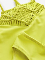 Limonkowo-zielony - Bikini z szydełkowymi detalami (3–16 lat) - Image 12 of 12