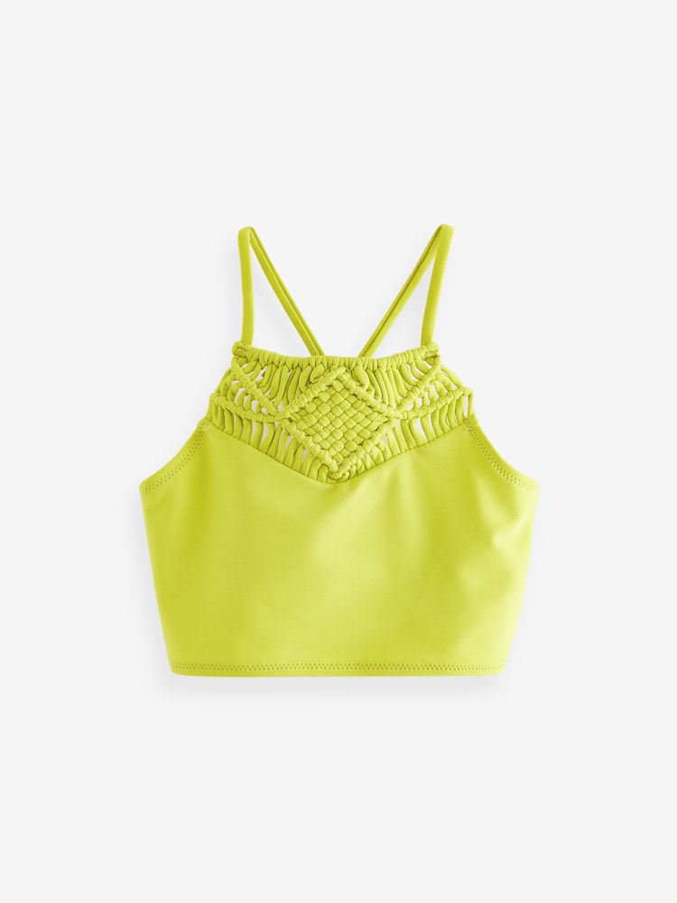 Limonkowo-zielony - Bikini z szydełkowymi detalami (3–16 lat) - Image 8 of 12