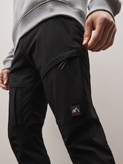 Black Slim Stretch Cargo Trousers - Image 4 of 10