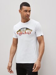 Vans White Logo Mens T-Shirt - Image 1 of 4