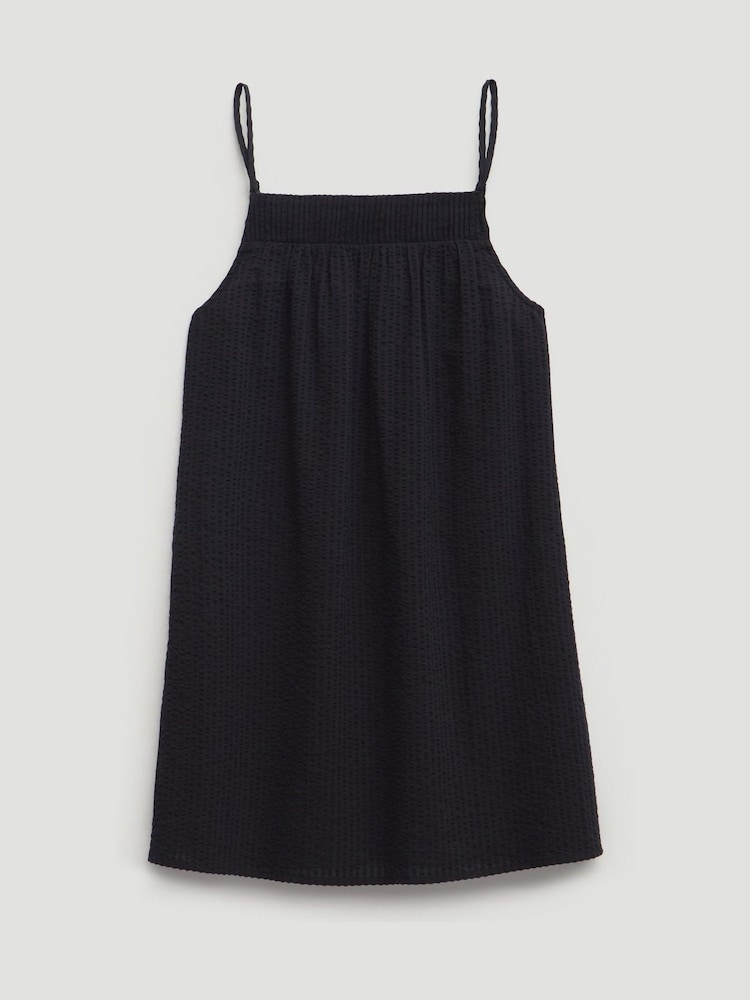 Hush Black Carmen Seersucker Beach Mini Dress - Image 5 of 5 Hush Black Carmen Seersucker Beach Mini Dress - Image 5 of 5