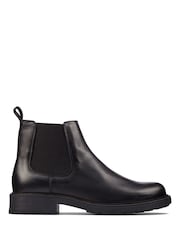 Clarks Black Leather Orinoco 2 Lane Chelsea Boots - Image 1 of 7