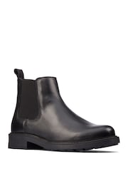 Clarks Black Leather Orinoco 2 Lane Chelsea Boots - Image 3 of 7