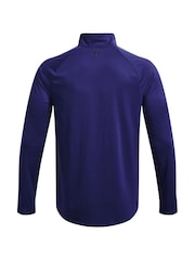 Dunkelblau - Under Armour Tech Fleece mit kurzem Reißverschluss - Bild 4 von 6