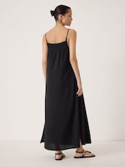 Hush Black Carmen Seersucker Beach Maxi Dress - Image 3 of 5