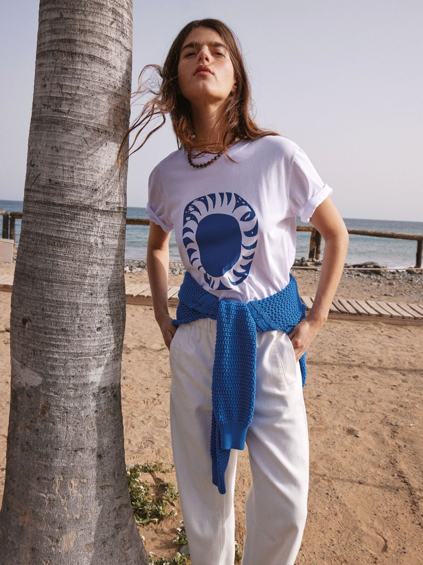 トップス house on the hill L/S Tee (Checker) Buy Hush White Sun Graphic Cotton T-Shirt from Next Netherlands