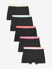 Schwarz/leuchtend/elastisch - Kurze Slips im 5er-Pack (2—16 Jahre) - Bild 1 von 8