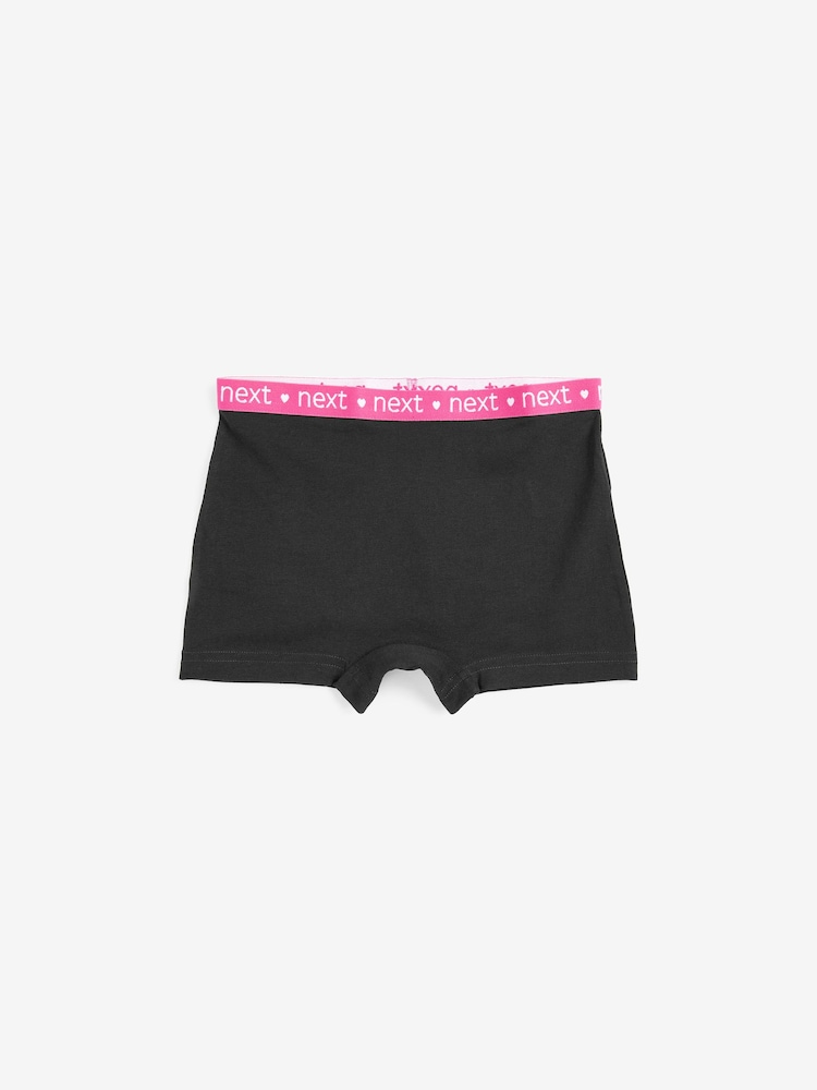 Noir avec élastique brillant - Culotte courte 5 Lot (2-16ans) - Image 3 of 8