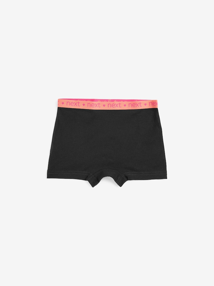 Noir avec élastique brillant - Culotte courte 5 Lot (2-16ans) - Image 6 of 8