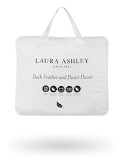 Laura Ashley White Premium Duck Feather and 10.5 Tog Down Duvet - Image 3 of 4
