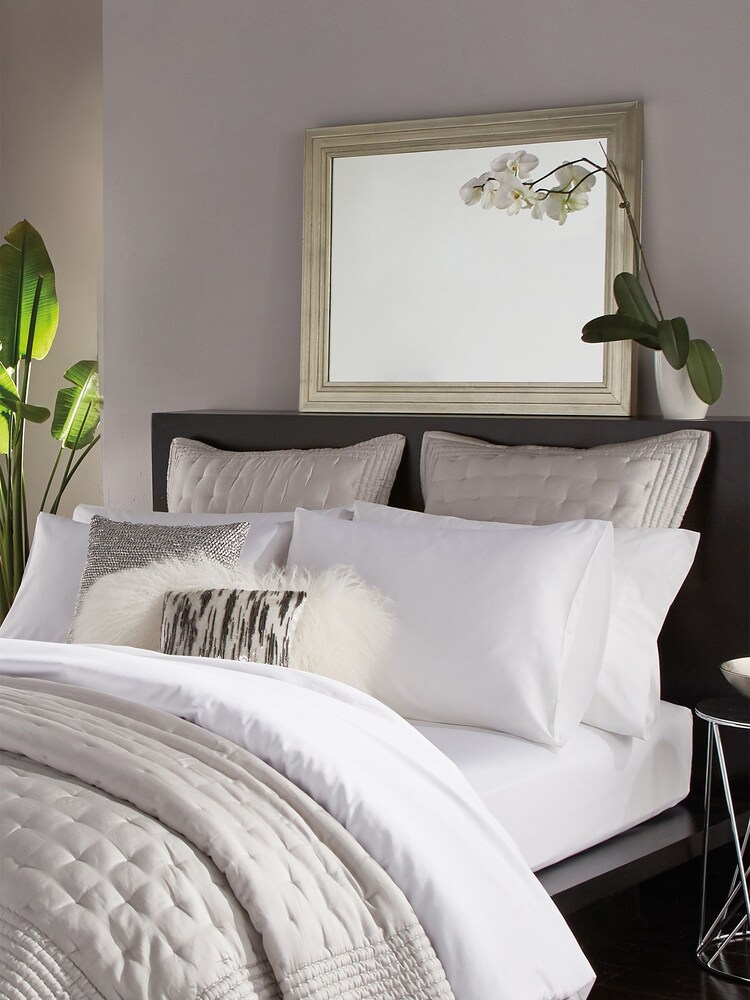 Donna Karan White Silk Indulgence Flat Sheet - Image 1 of 2