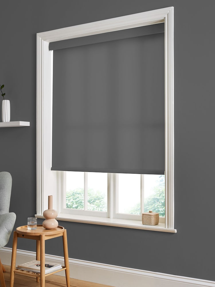 Graham & Brown Grey Coal Made to Measure Roller Blind - Image 2 of 6
