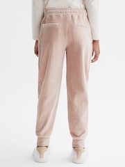 Reiss Camel Kora 9-14 yrs Relaxed Corduroy Drawstring Trousers - Image 4 of 5