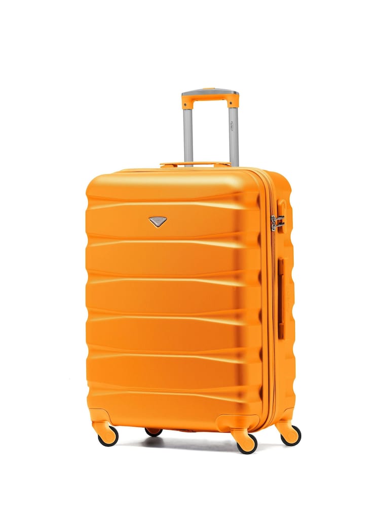 Flight Knight Orange Medium Hardcase Lightweight Check In Suitcase With 4 Wheels - Image 1 of 7