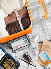 Flight Knight Orange Medium Hardcase Lightweight Check In Suitcase With 4 Wheels - Image 5 of 7