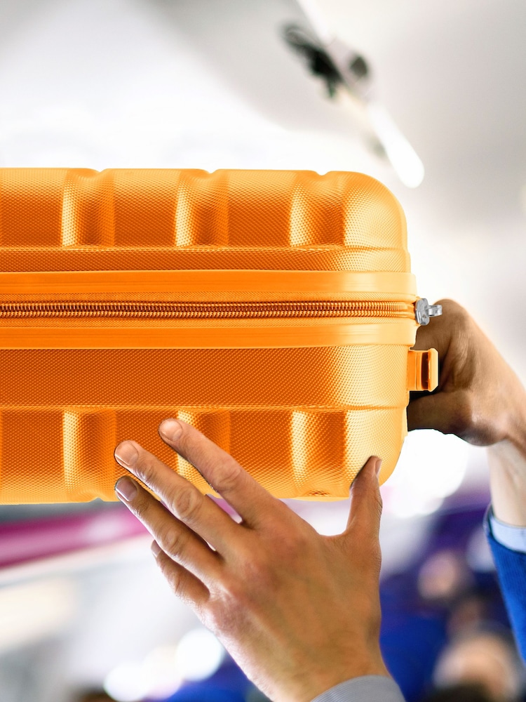 Flight Knight Orange Medium Hardcase Lightweight Check In Suitcase With 4 Wheels - Image 7 of 7