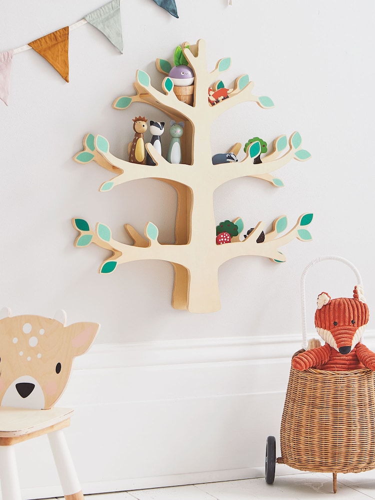 JoJo Maman Bébé Cream Woodland Tree Wall Shelf - Image 1 of 4
