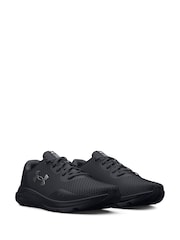 Under Armour Dark Black Charged Pursuit 3 Trainers - Image 6 of 8