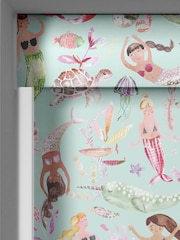 Voyage Dusk Blue Blackout Mermaids Party Made To Measure Roller Blind - Image 3 of 6