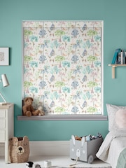Voyage Oat Natural Blackout Woodland Adventures Made To Measure Roller Blind - Image 2 of 6