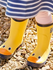 JoJo Maman Bébé Yellow Duck Printed Wellies - Image 1 of 7