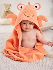 JoJo Maman Bébé Crab Character Hooded Towel - Image 1 of 3