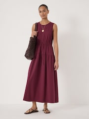 Hush Ori V-Neck Waisted Jersey Dress - صورة 1 من 5