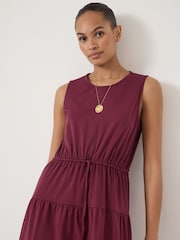 Hush Ori V-Neck Waisted Jersey Dress - صورة 2 من 5