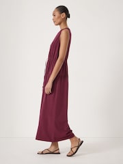 Hush Ori V-Neck Waisted Jersey Dress - صورة 4 من 5