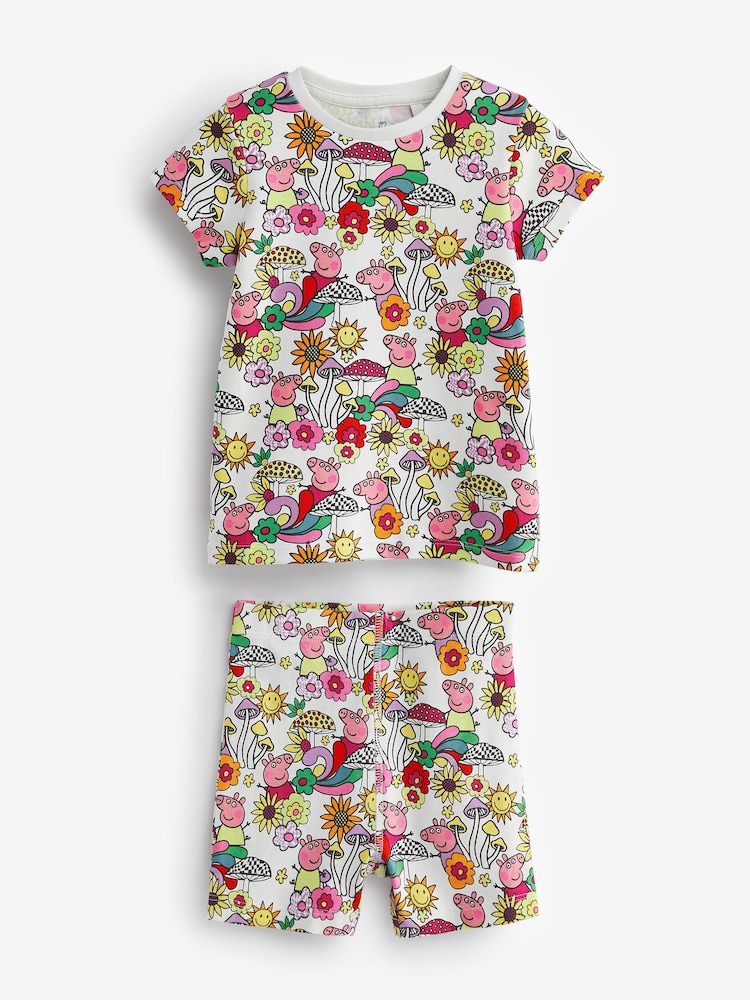 Peppa Pig/Rosa/Weiss - Kurze Pyjamas im 2er-Pack (3–16Jahre) - Bild 7 von 7