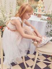 Blush Pink Tulle Bridesmaid Dress (3-16yrs) - Image 2 of 6